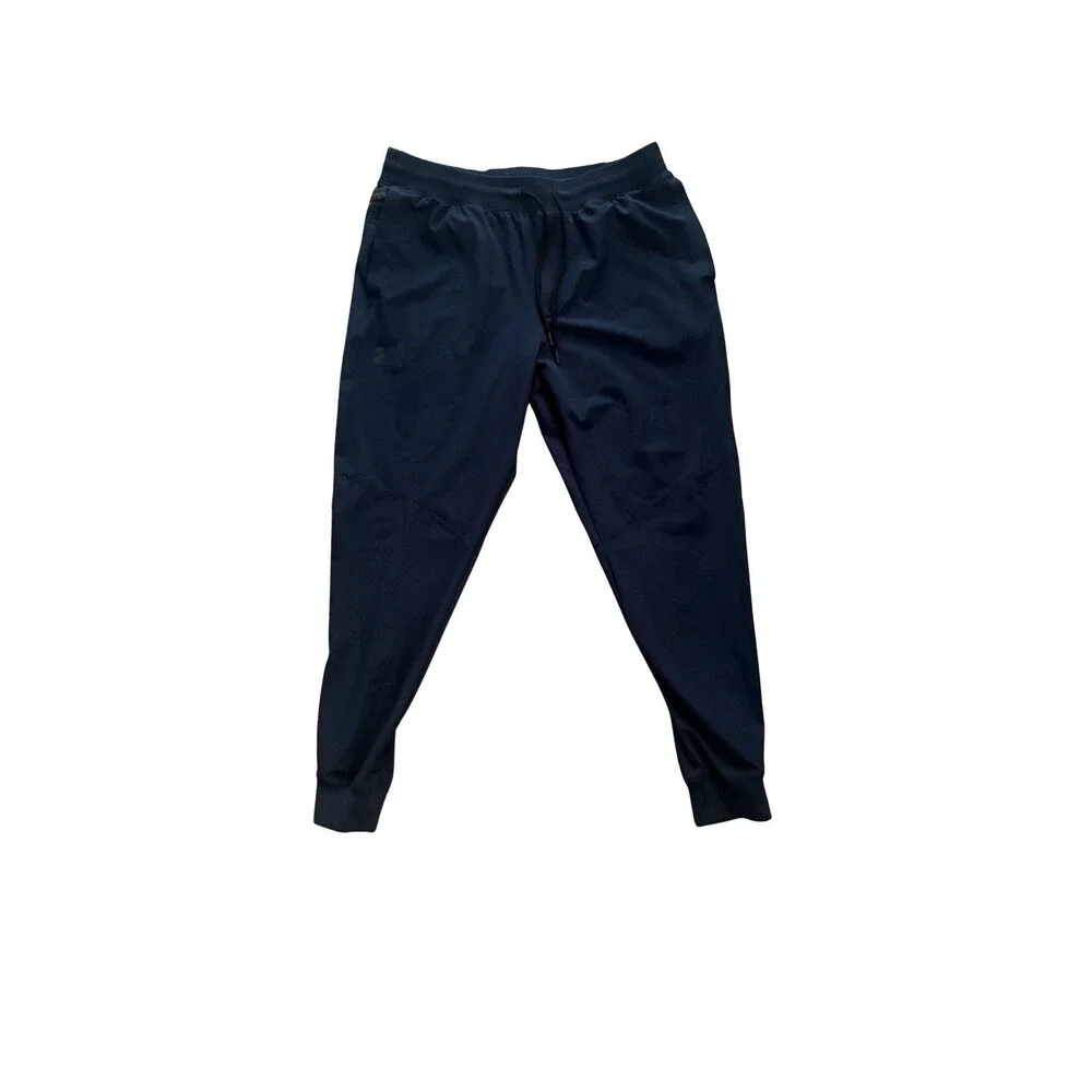 Under Armour Men's Sportstyle Joggers Regular, Navy/Black, Size XL - Picture 2 of 6